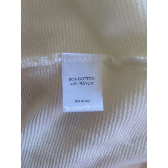 NWT J. Jill Sz XL Cream Round Neck Sweater Tunic Pearl Like Beaded Front - Picture 9 of 12